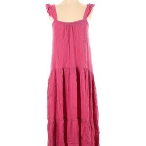 BB Dakota Pink Tiered Maxi Sundress